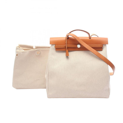 Hermes Handbag Herbag MM Ecru Natural