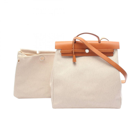 Hermes Handbag Herbag MM Ecru Natural