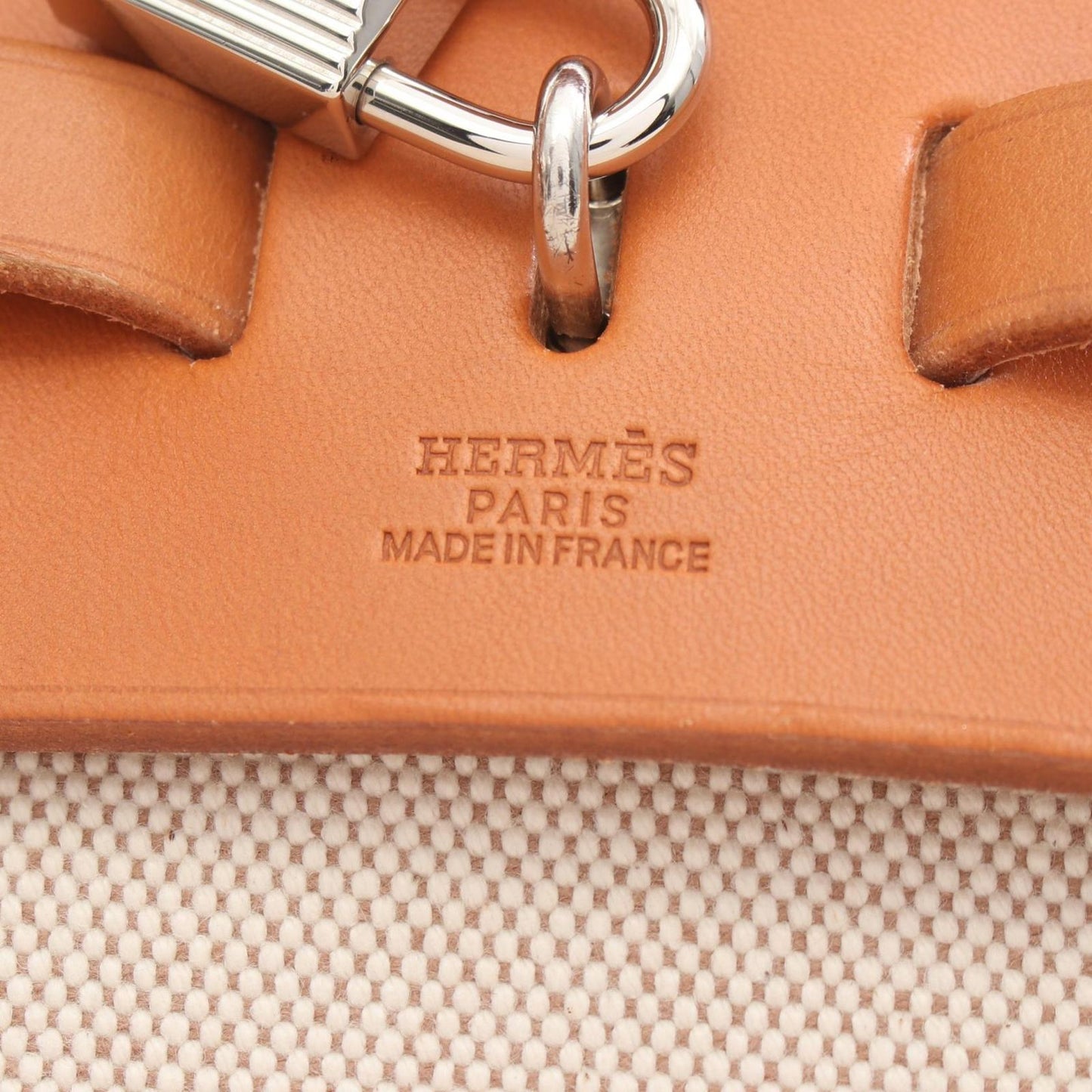 Hermes Handbag Herbag MM Ecru Natural — view 4