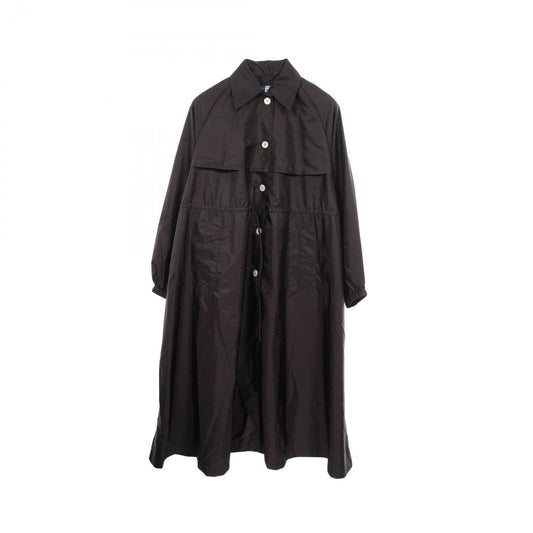 Prada Soutien Collar Coat Re-Nylon Black Nylon