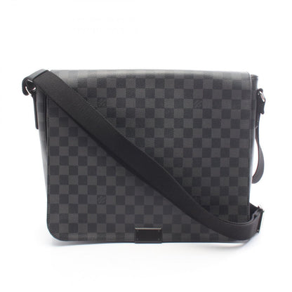 Louis Vuitton Shoulder Bag District GM Damier Graphite Leather