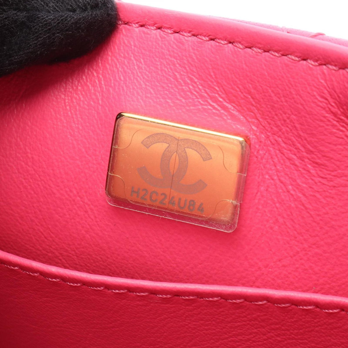 Chanel Shoulder Bag Quilted Mini Flap Chain Pink Leather — view 5