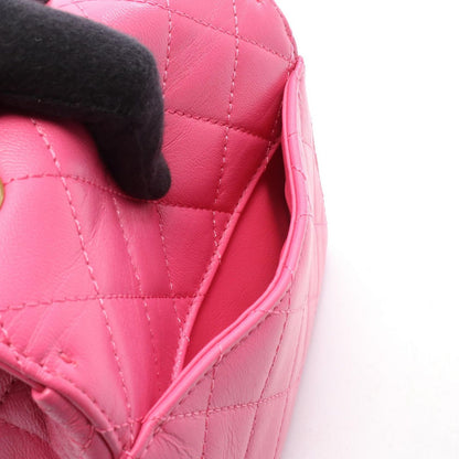 Chanel Shoulder Bag Quilted Mini Flap Chain Pink Leather — view 6