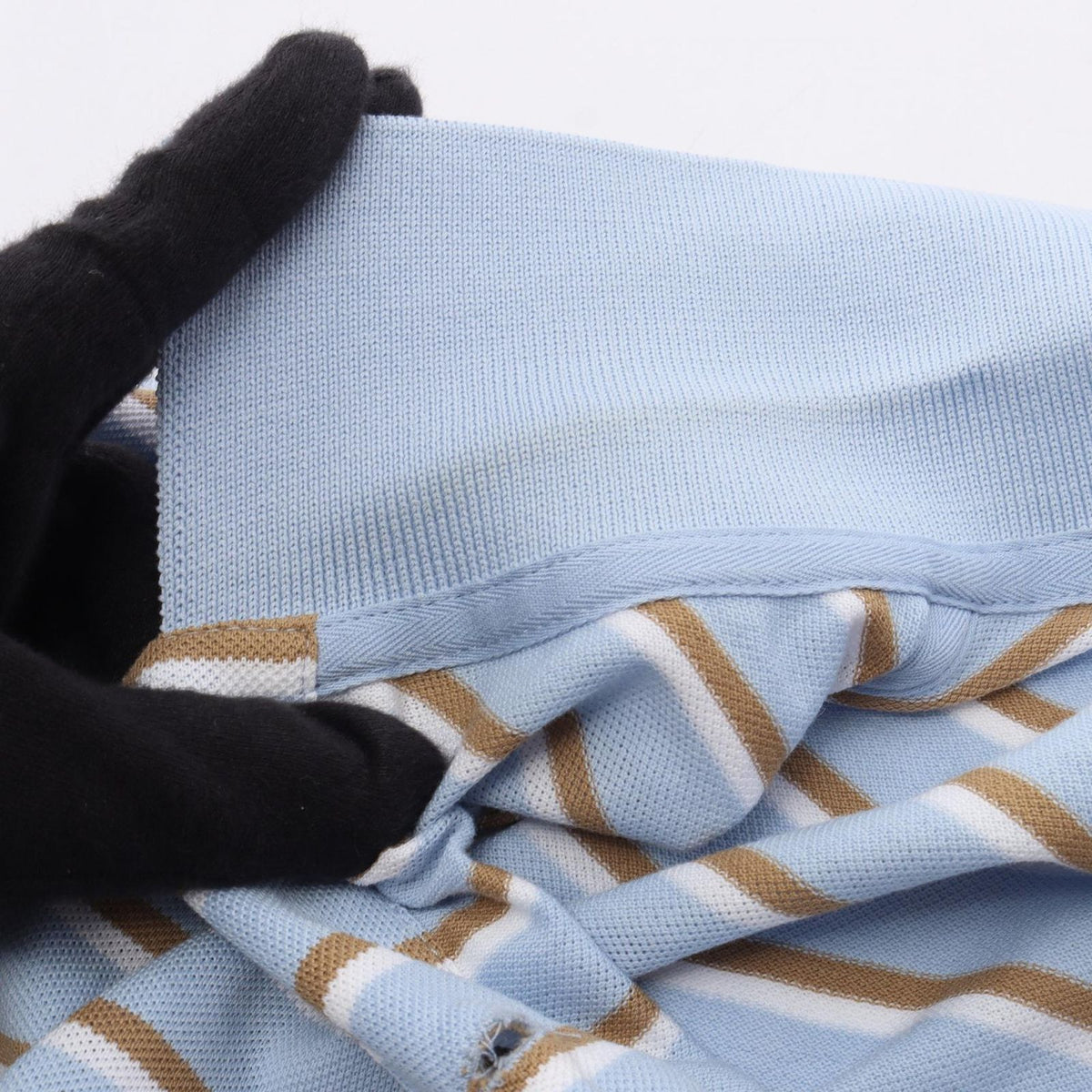 Prada Polo Shirt Cropped Border Short Sleeve Cotton — view 6