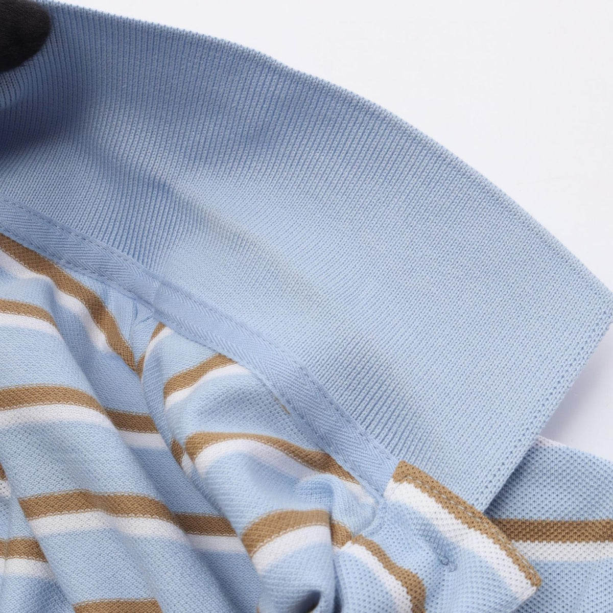 Prada Polo Shirt Cropped Border Short Sleeve Cotton — view 7
