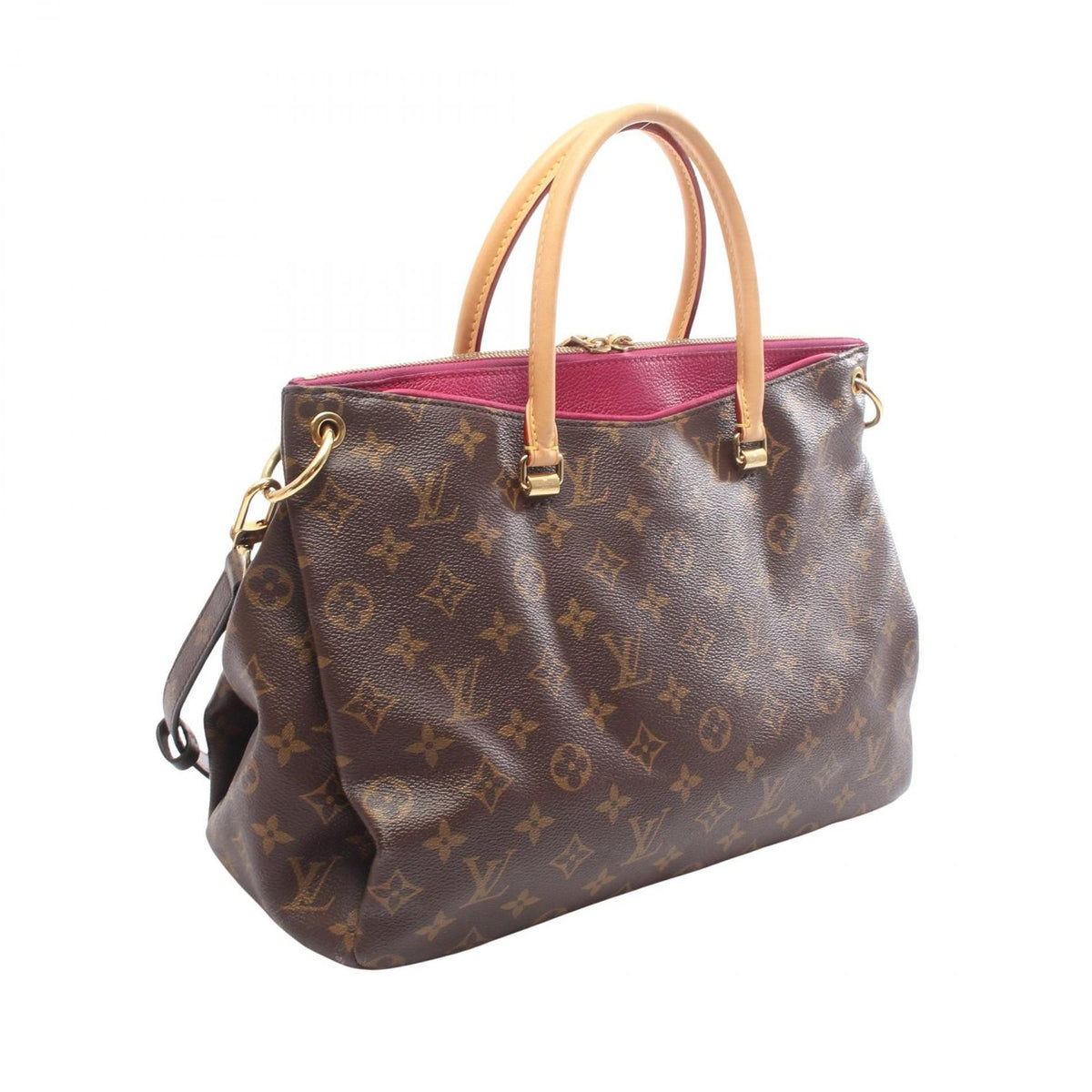Louis Vuitton Handbag Pallas 2-Way Gray Leather — view 2