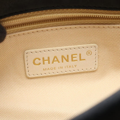 Chanel Shoulder Bag Quilted Black Leather Chain — view 4