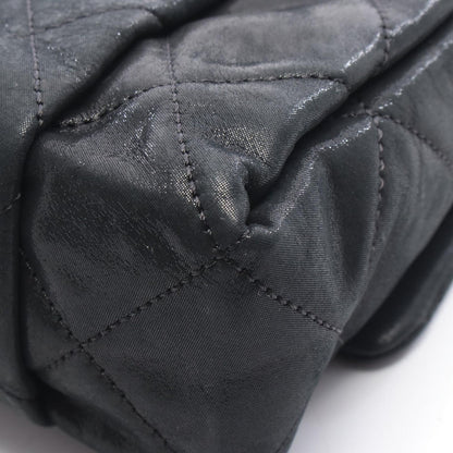 Chanel Shoulder Bag Quilted Black Leather Chain — view 6