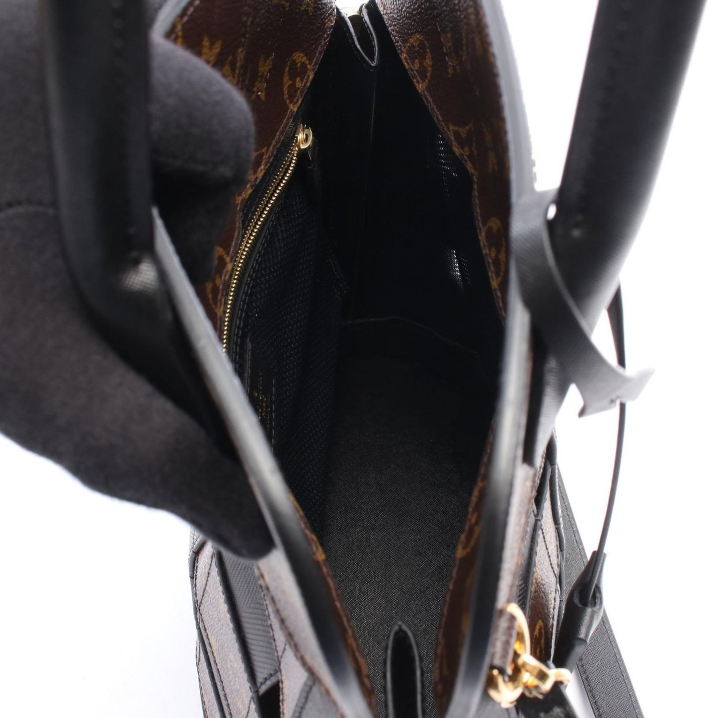Louis Vuitton Tote Tresage 2-Way Noir Leather — view 3