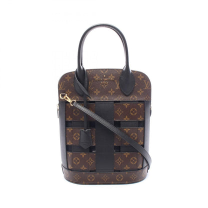 Louis Vuitton Tote Tresage 2-Way Noir Leather