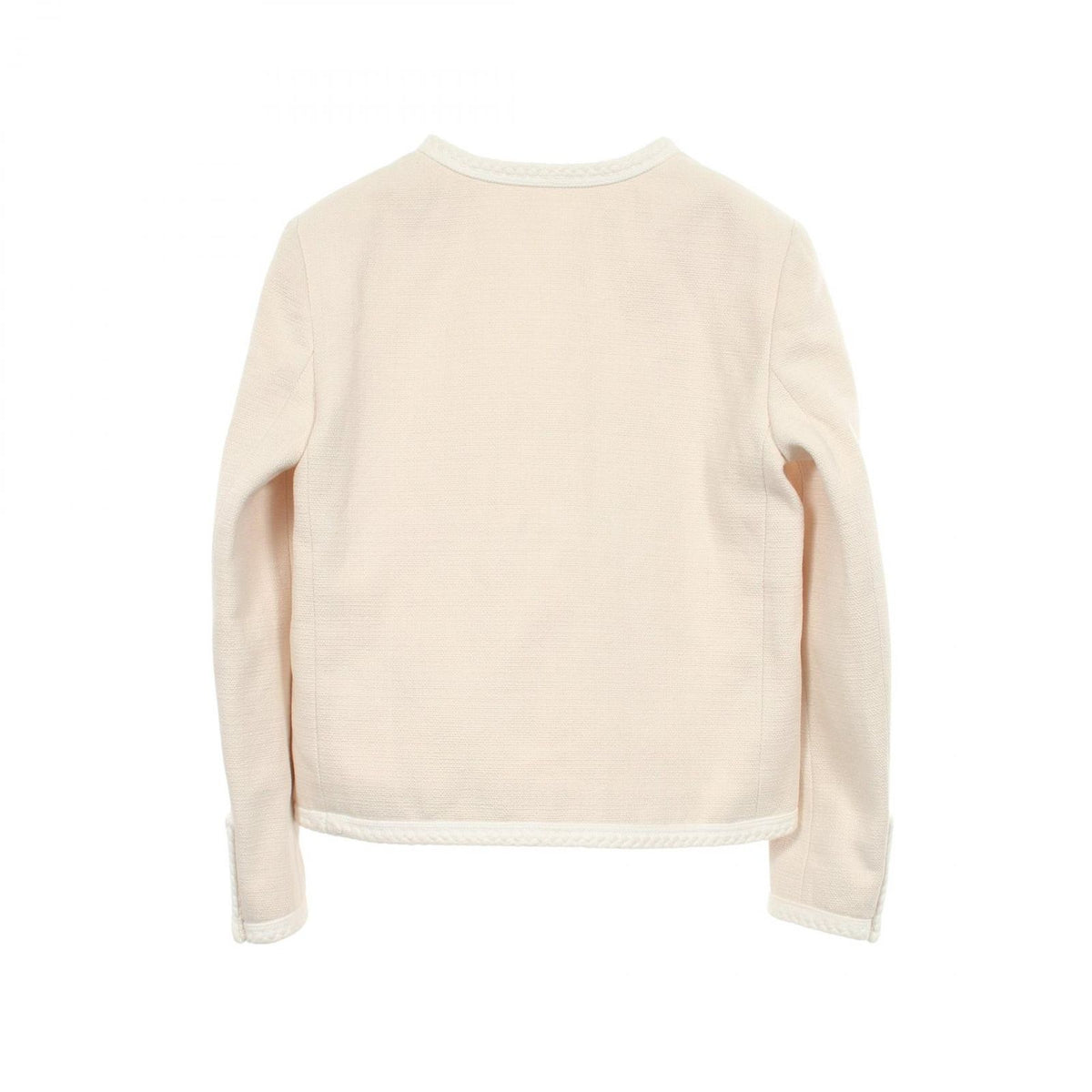 Celine Collarless Jacket Tweed Silk — view 2