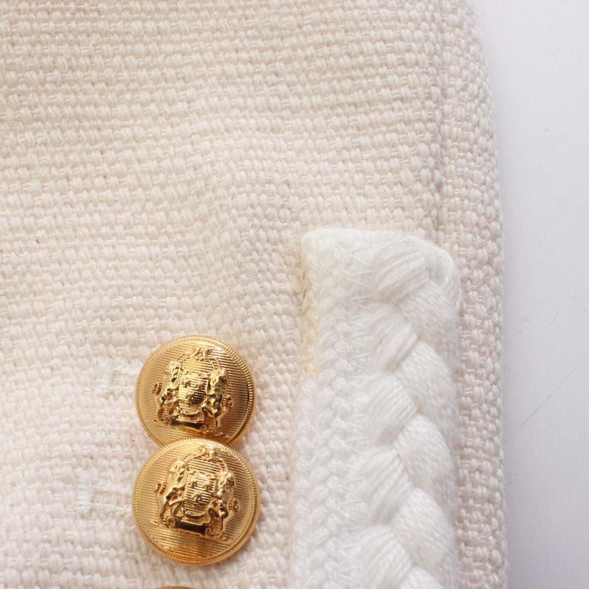 Celine Collarless Jacket Tweed Silk — view 8