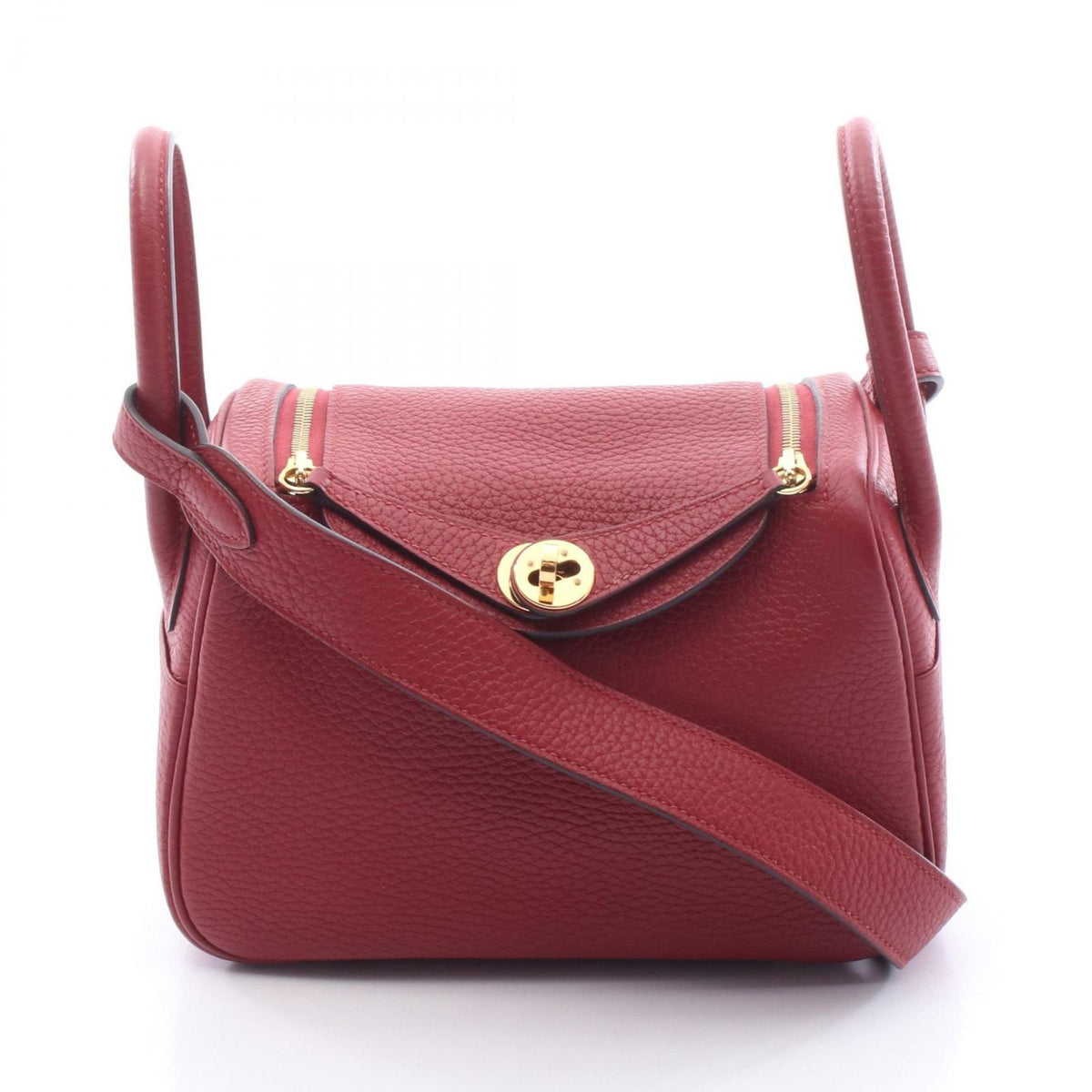 Hermes Shoulder Bag Lindy Mini Ruby