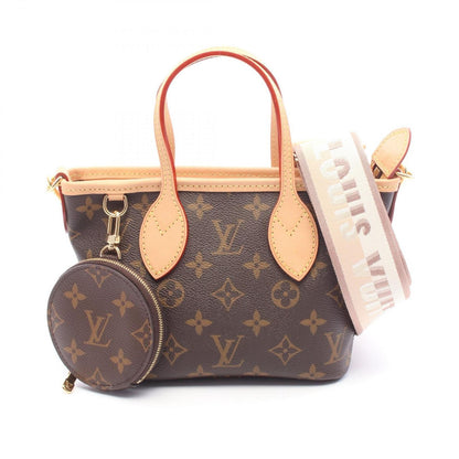 Louis Vuitton Handbag Neverfull BB 2-Way Beige Leather