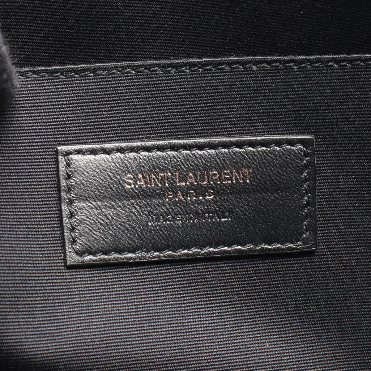 Saint Laurent Paris Clutch Cassandra Zip Tablet Holder Croco Embossed Black — view 4