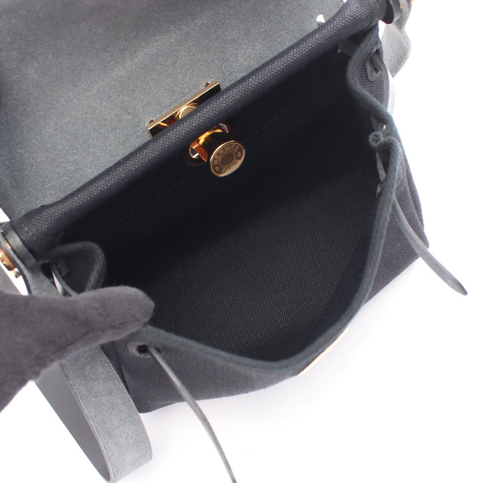 Hermes Shoulder Bag Herbag Zip Mini Black — view 3