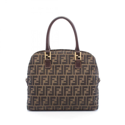 Fendi Handbag Zucca Canvas Leather