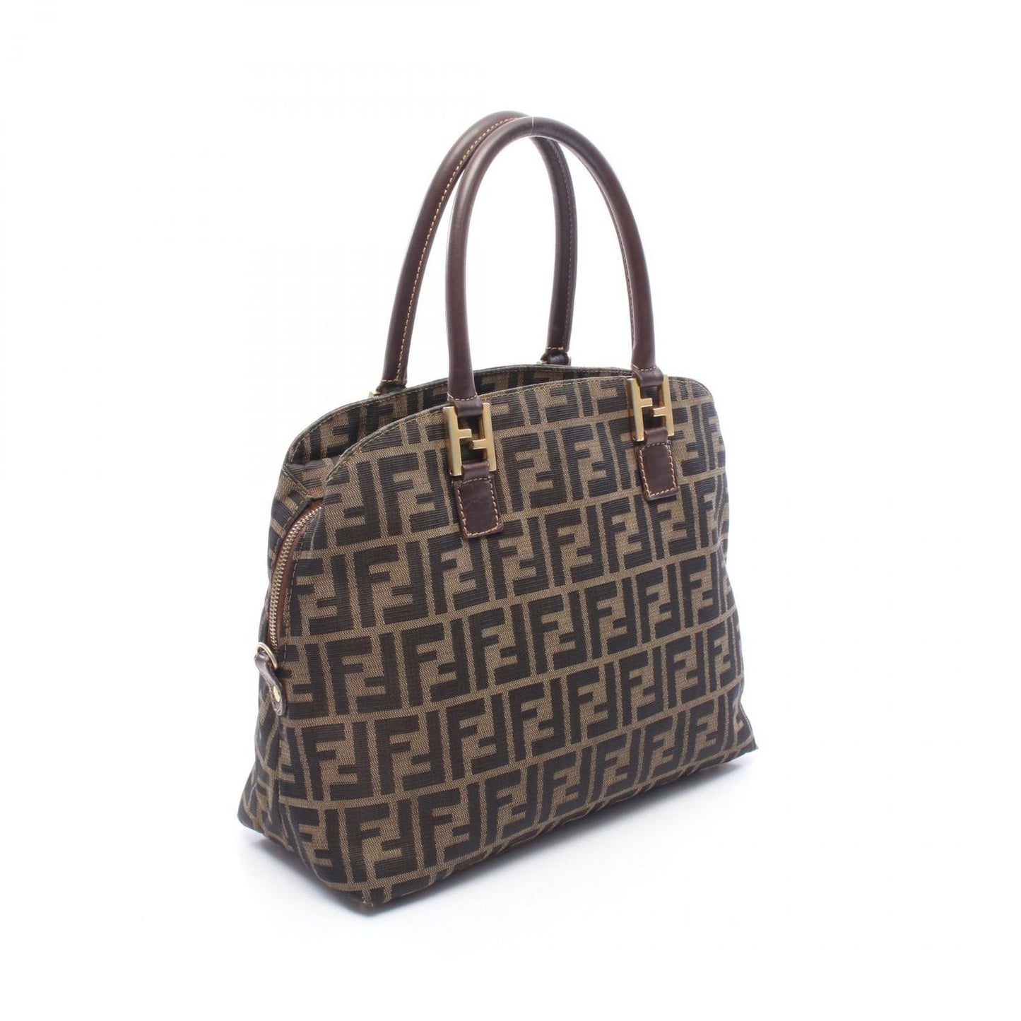 Fendi Handbag Zucca Canvas Leather — view 2