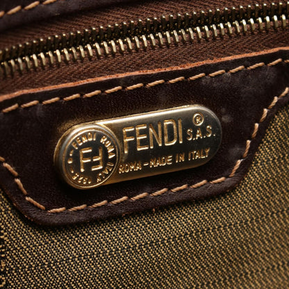 Fendi Handbag Zucca Canvas Leather — view 5