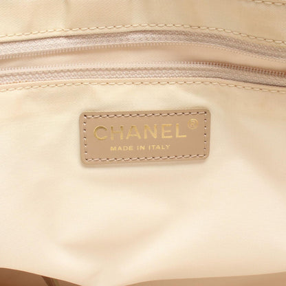 Chanel Tote New Travel Line MM Beige Leather MM — view 4