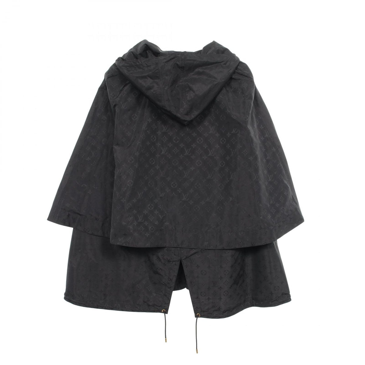 Louis Vuitton Monogram Hooded Silk Poncho Cape — view 2