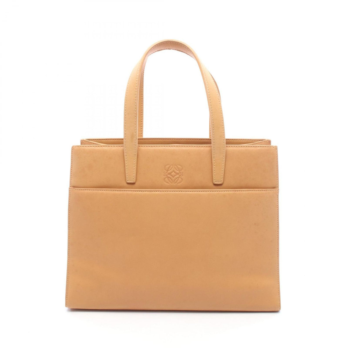 Loewe Handbag Anagram Leather Hand Beige