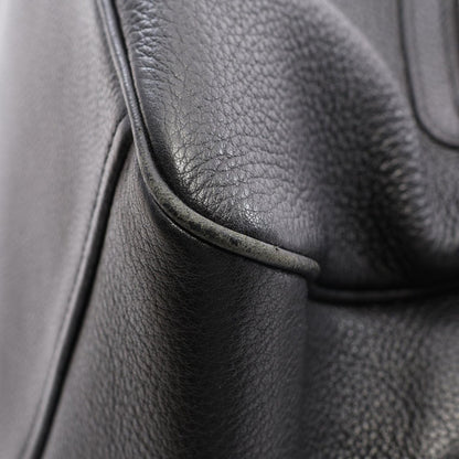 Prada Handbag Logo 2-Way Black Leather Metal — view 7