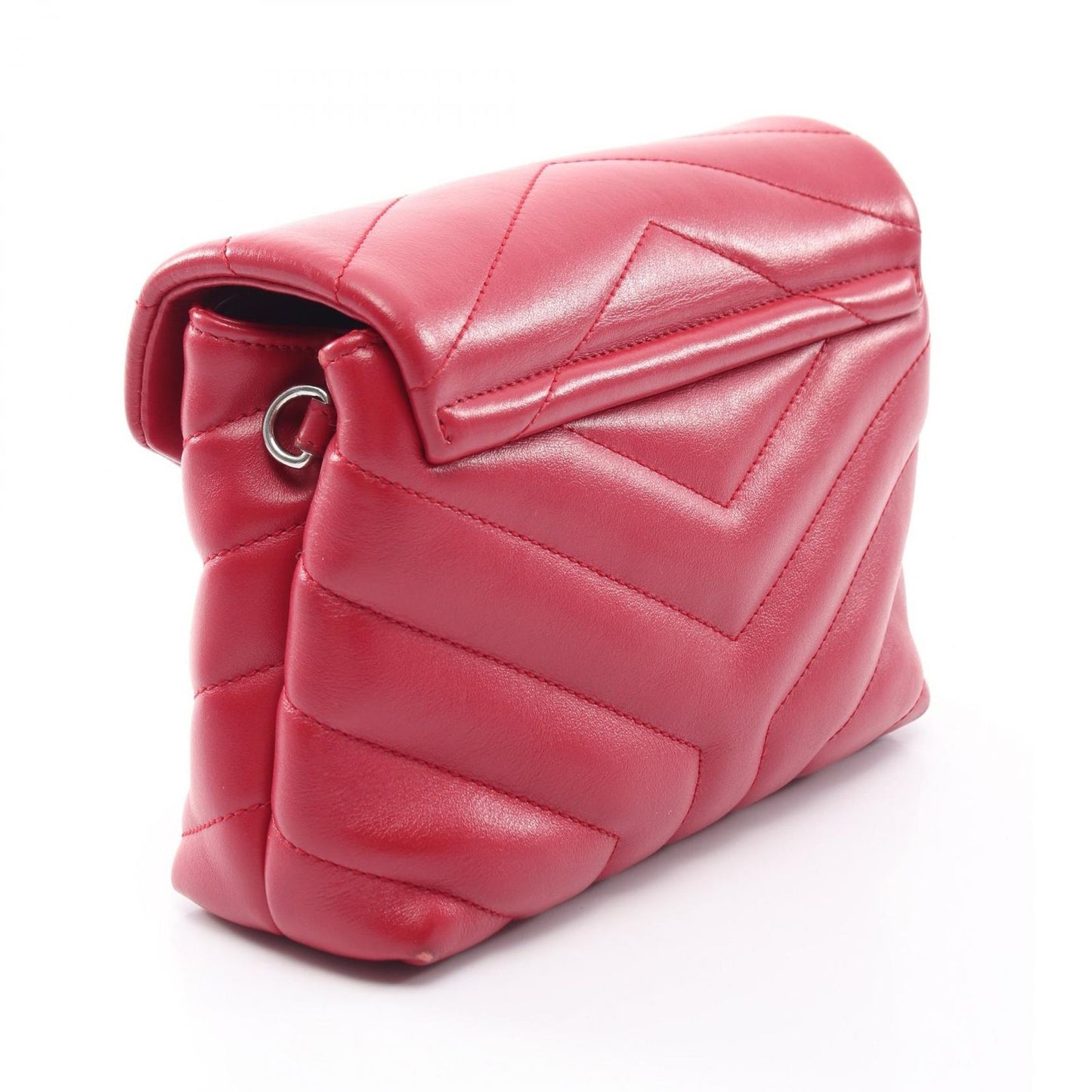 Saint Laurent Paris Shoulder Bag Toy Loulou Red Leather — view 2