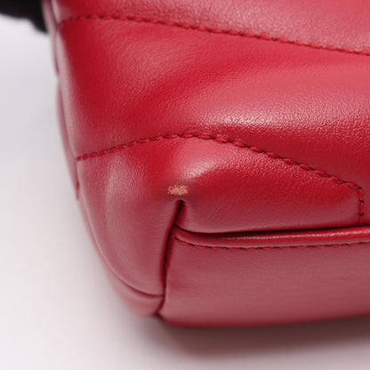 Saint Laurent Paris Shoulder Bag Toy Loulou Red Leather — view 6
