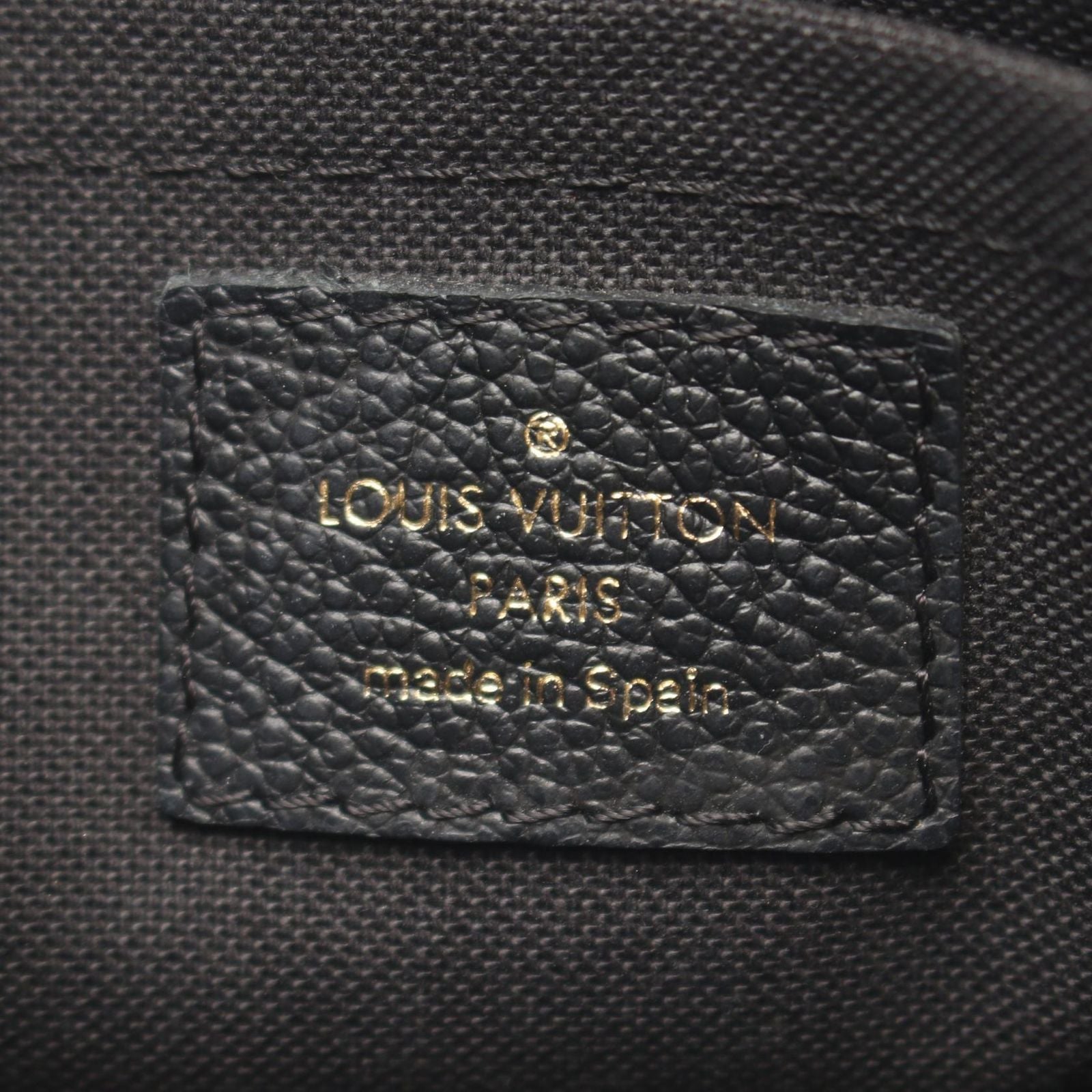 Louis Vuitton Handbag Pallas Clutch Monogram 2-Way Noir Leather — view 4