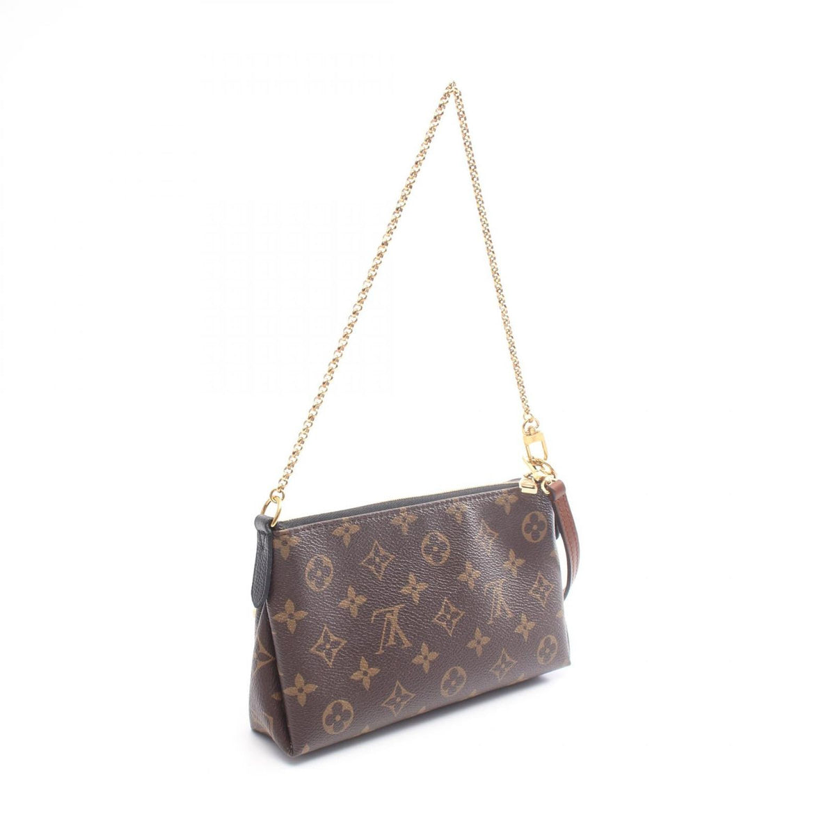 Louis Vuitton Handbag Pallas Clutch Monogram 2-Way Noir Leather — view 2