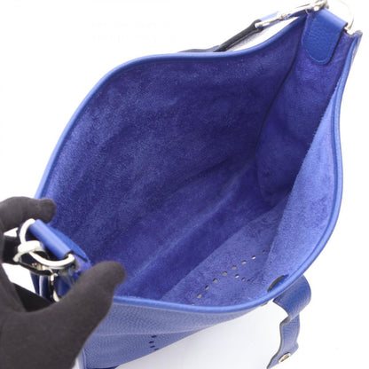 Hermes Shoulder Bag Evelyne 3 Trois GM Blue Electric — view 3