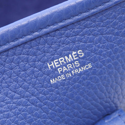 Hermes Shoulder Bag Evelyne 3 Trois GM Blue Electric — view 4