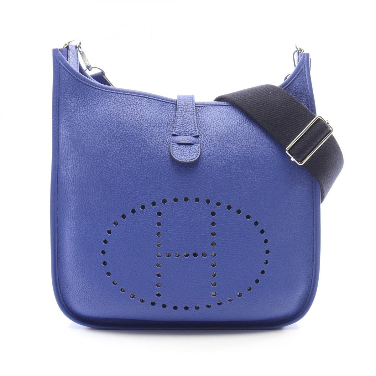 Hermes Shoulder Bag Evelyne 3 Trois GM Blue Electric