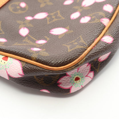 Louis Vuitton Handbag Pochette Accessoires Monogram Cherry Blossom Leather — view 8