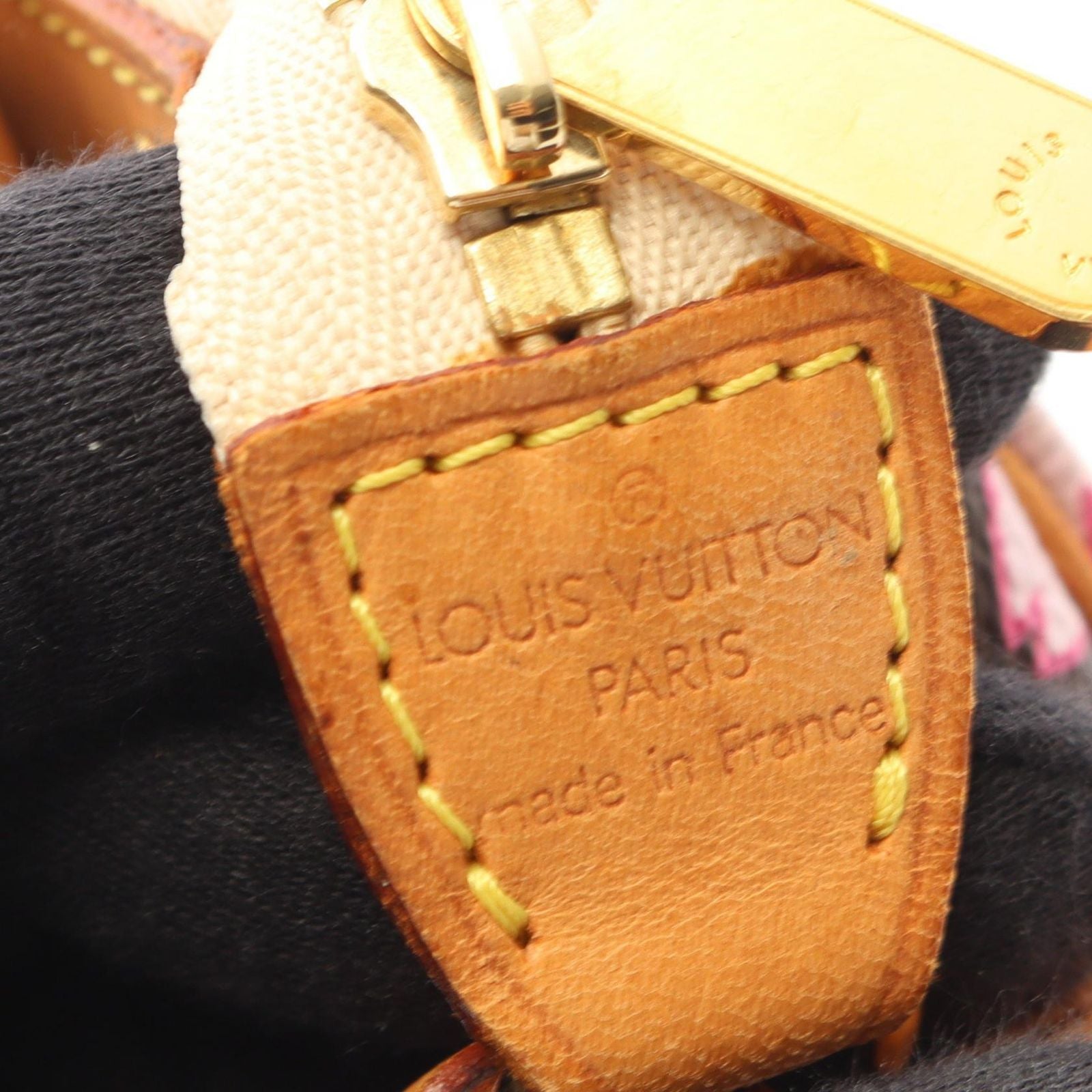 Louis Vuitton Handbag Pochette Accessoires Monogram Cherry Blossom Leather — view 4