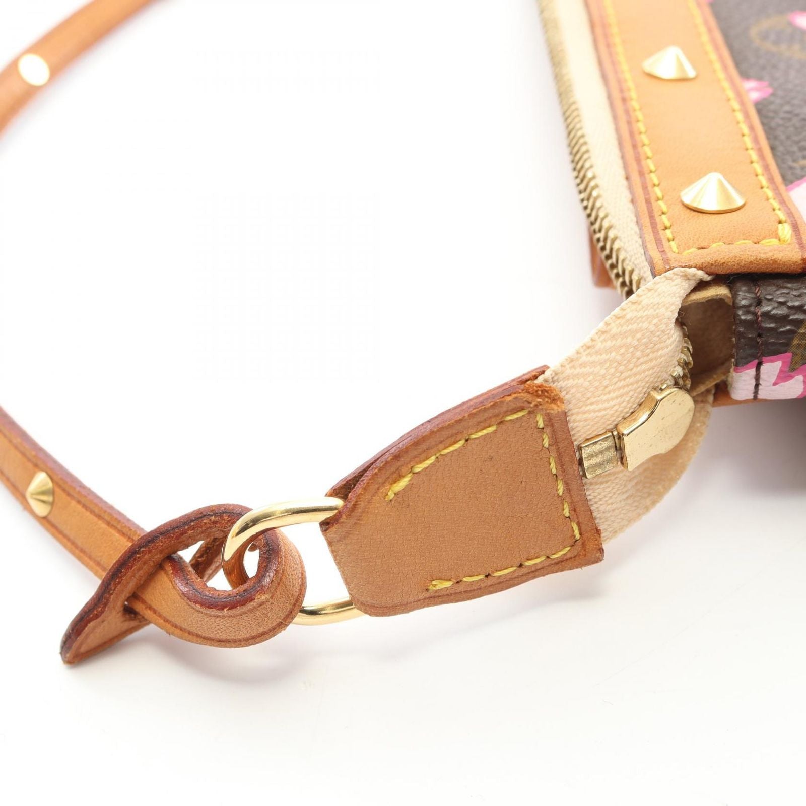 Louis Vuitton Handbag Pochette Accessoires Monogram Cherry Blossom Leather — view 7