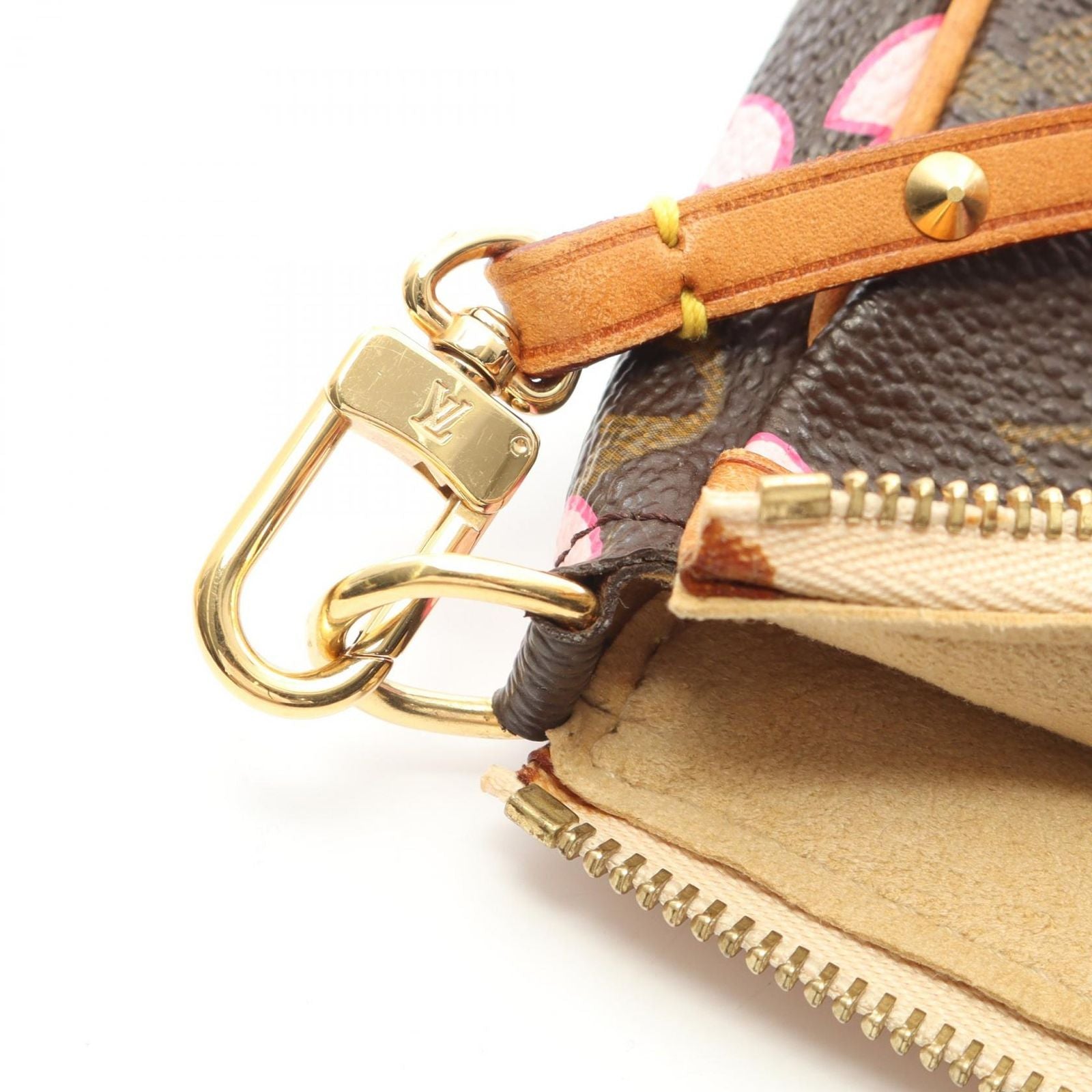 Louis Vuitton Handbag Pochette Accessoires Monogram Cherry Blossom Leather — view 6