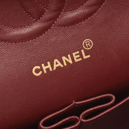Chanel Shoulder Bag Quilted Double Flap Black Lambskin Chain — view 4
