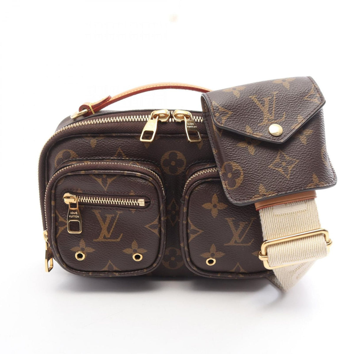 Louis Vuitton Handbag Utility Crossbody Monogram Leather