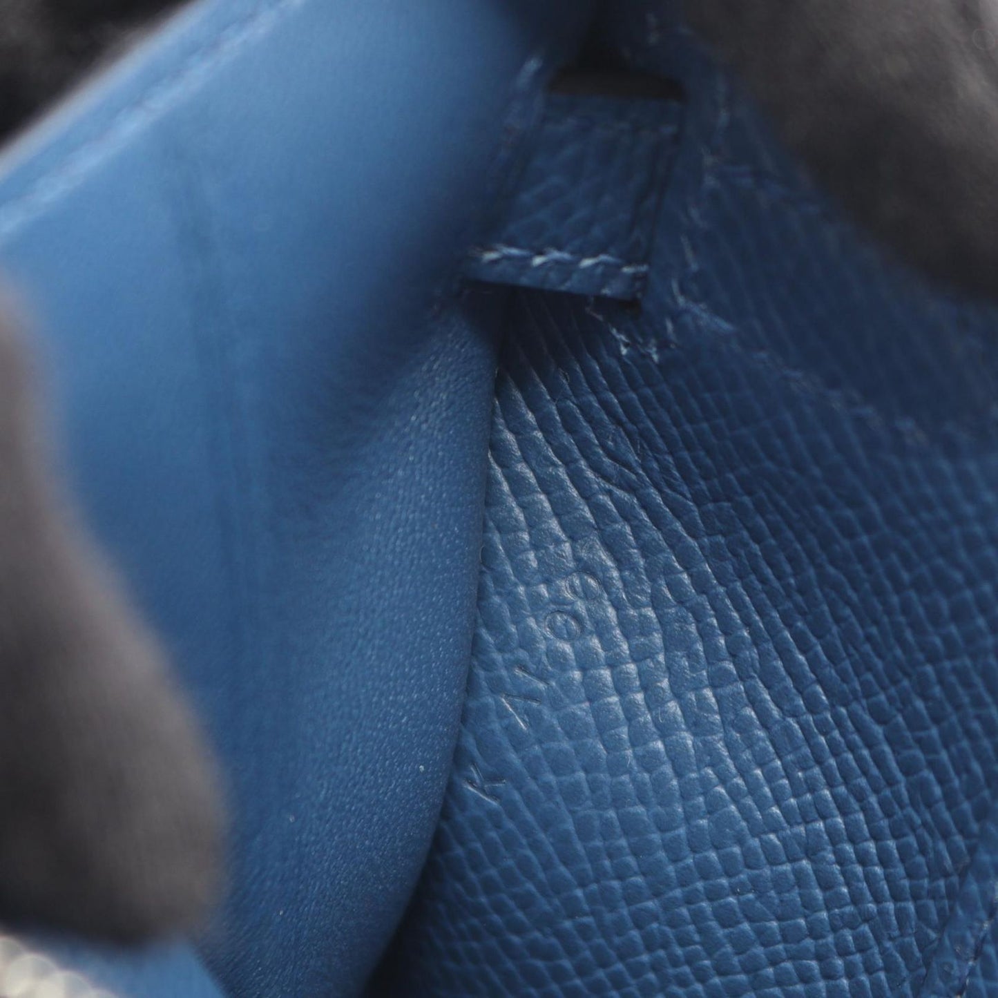 Hermes Shoulder Bag Kelly to Go Blue Tie Long — view 5