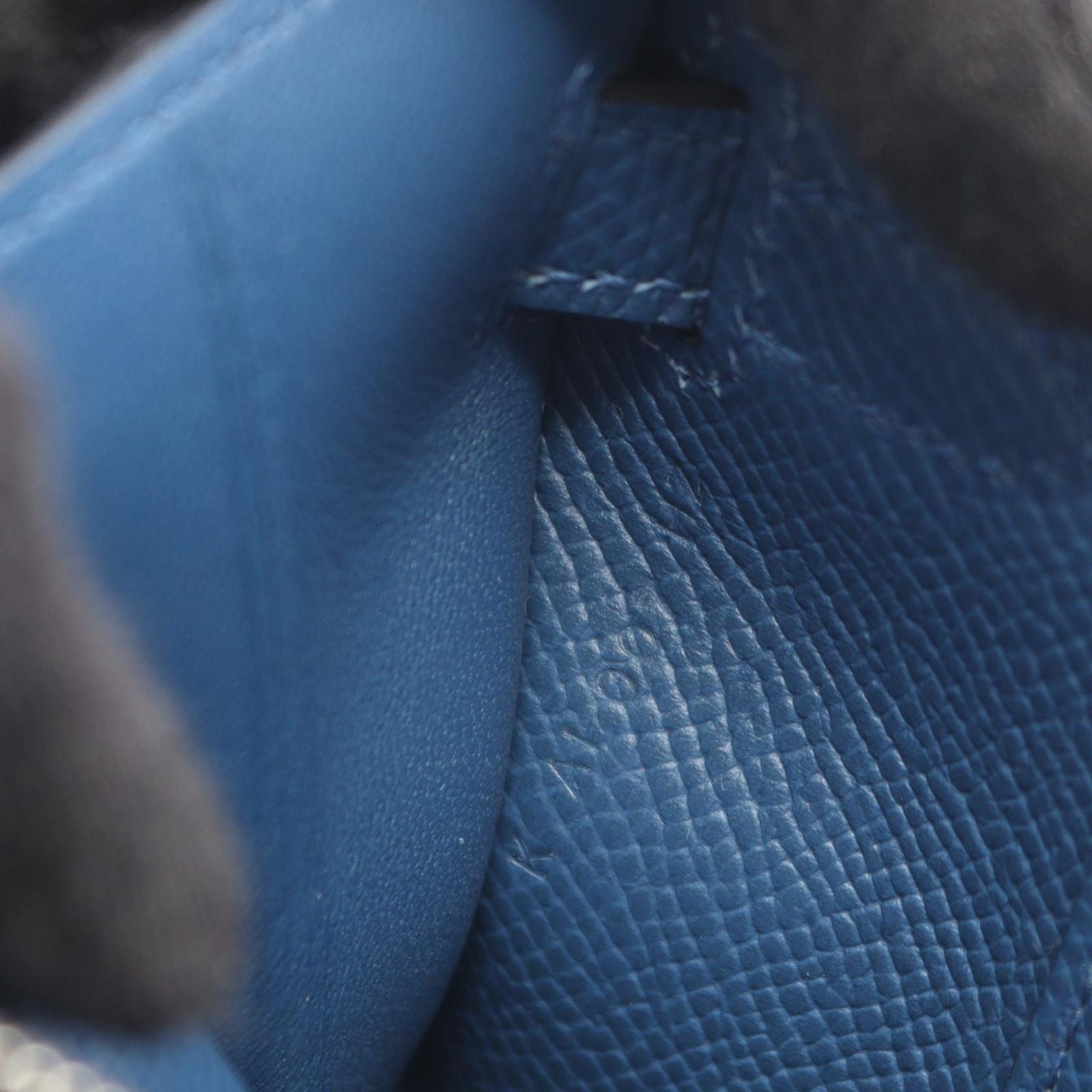 Hermes Shoulder Bag Kelly to Go Blue Tie Long — view 5