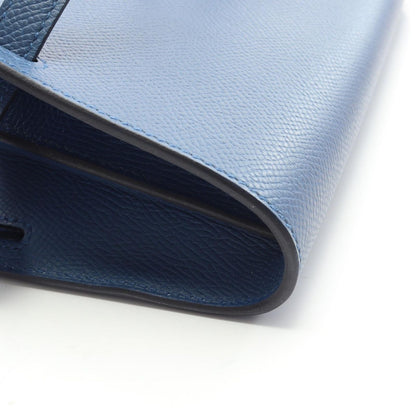 Hermes Shoulder Bag Kelly to Go Blue Tie Long — view 6