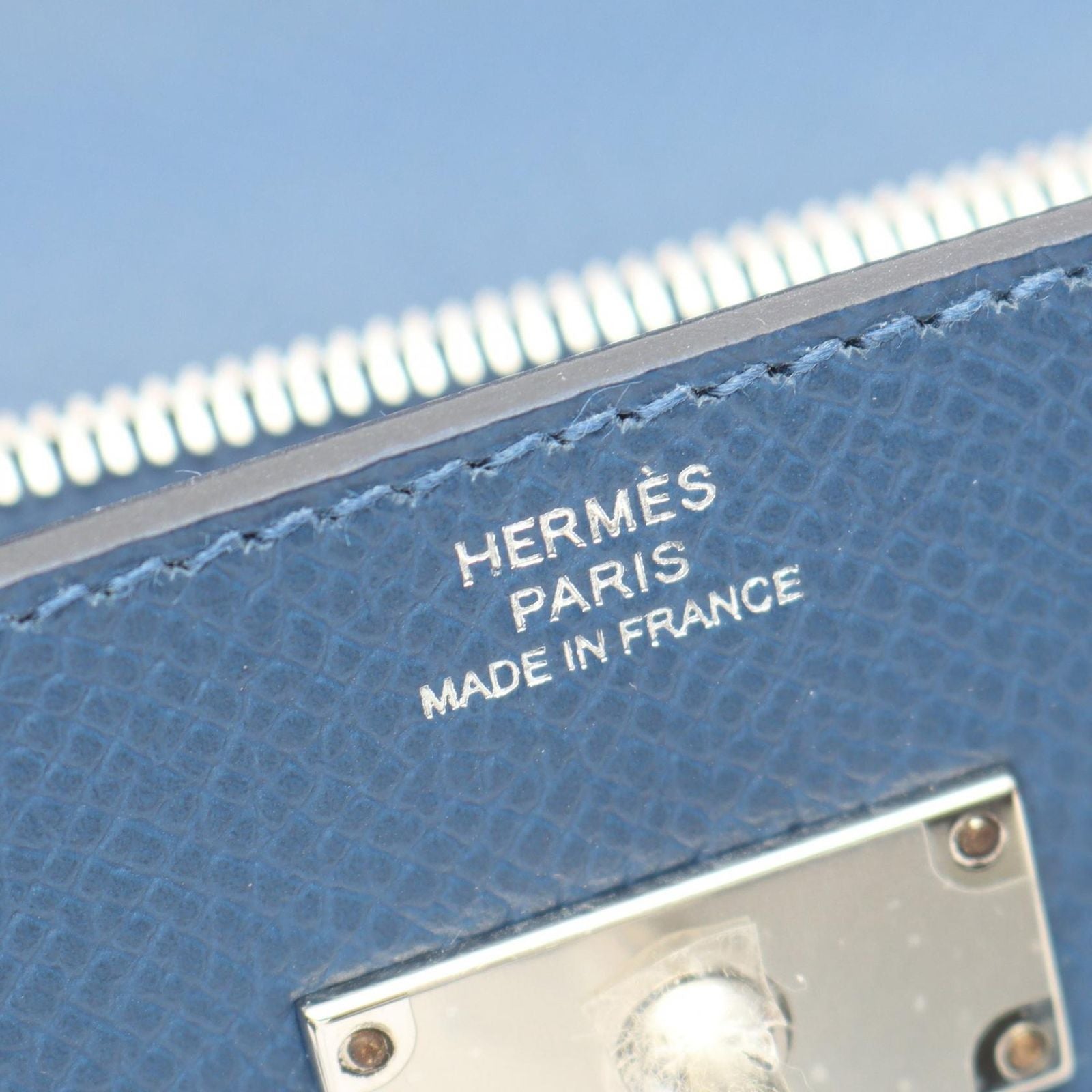 Hermes Shoulder Bag Kelly to Go Blue Tie Long — view 4