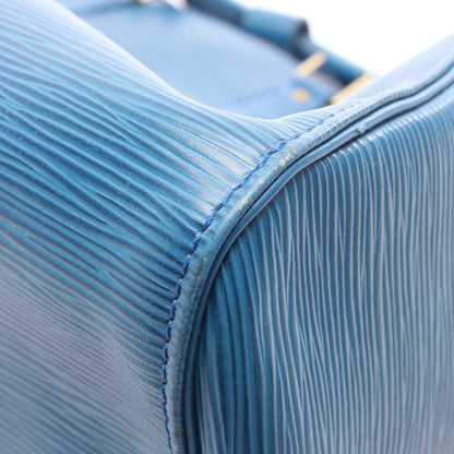 Louis Vuitton Boston Bag Keepall 55 Toledo Blue Leather — view 7