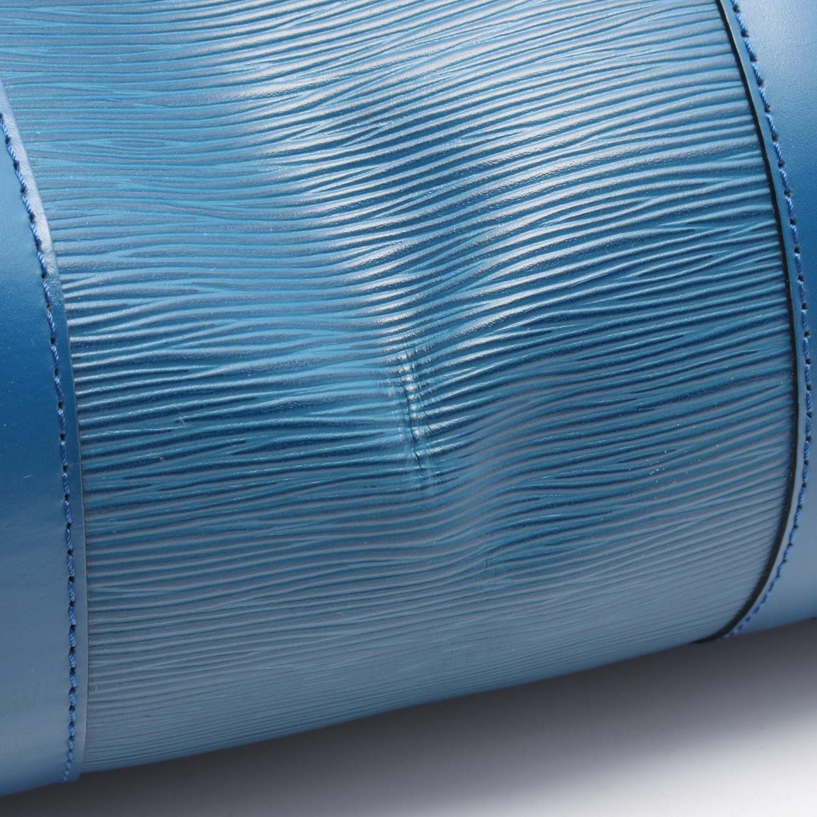 Louis Vuitton Boston Bag Keepall 55 Toledo Blue Leather — view 8