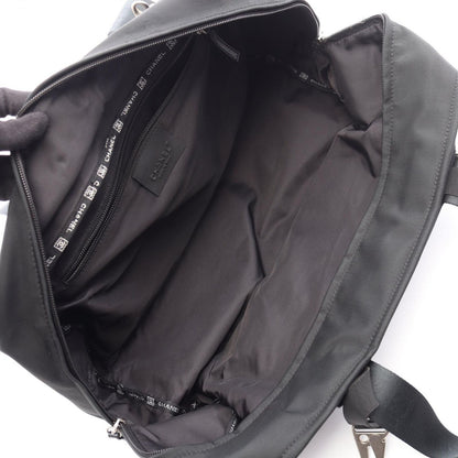 Chanel Tote Sports Line Black Wool Leather Mini Boston Bag — view 3