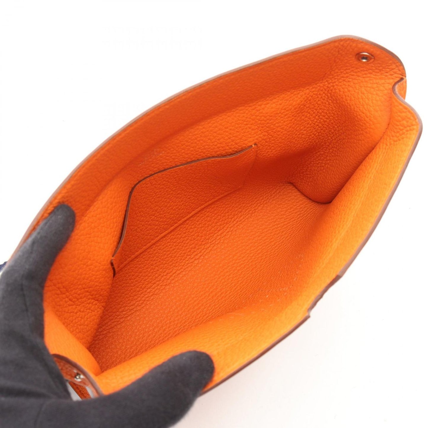 Hermes Shoulder Bag Vide Poche Orange — view 3