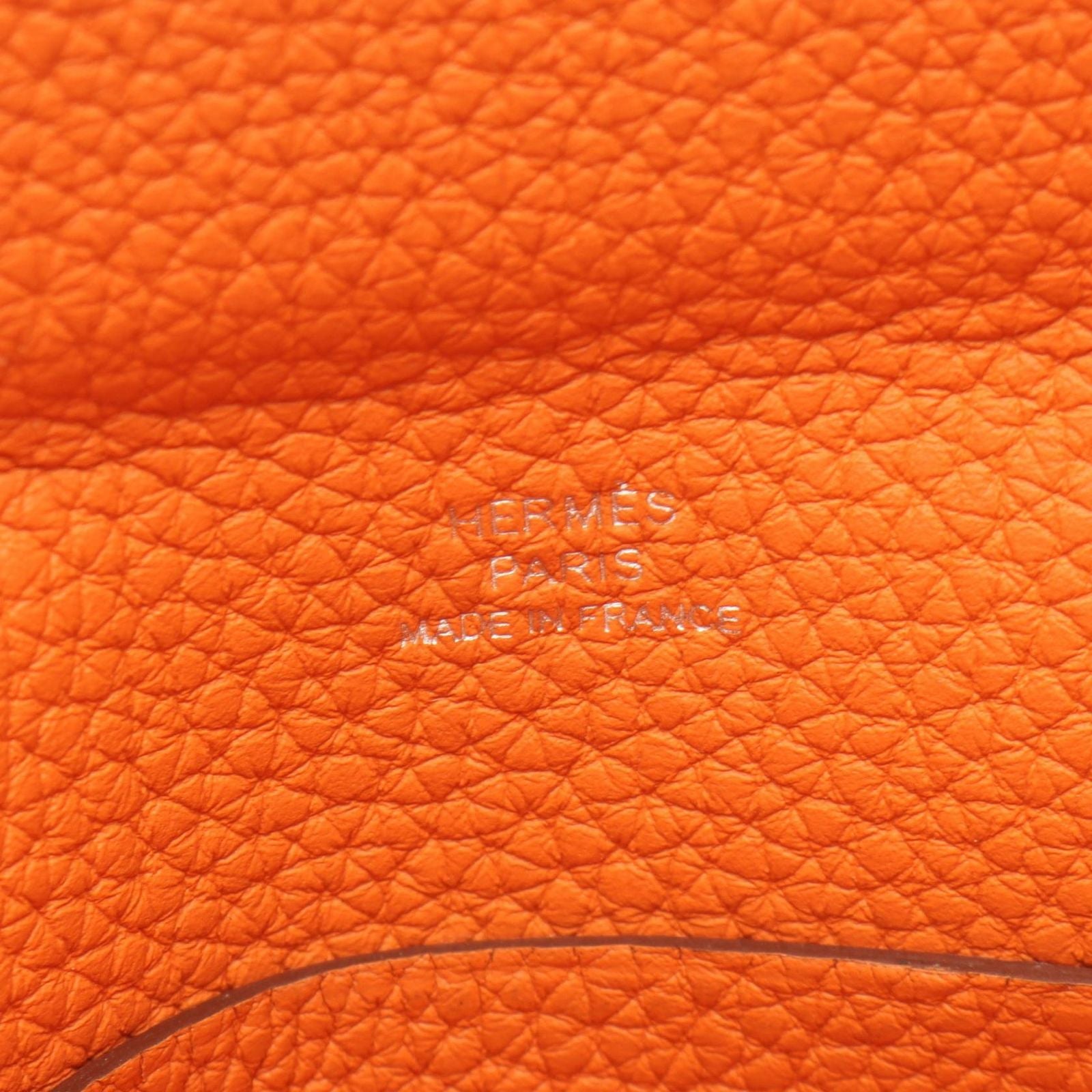 Hermes Shoulder Bag Vide Poche Orange — view 4