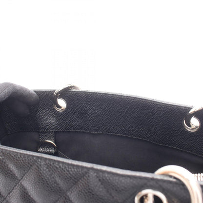 Chanel Tote Quilted Grand Shopping GST Black Caviar Leather Chain — view 7